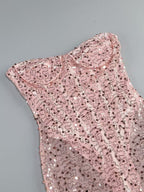 Sequined Pink Maxi Dress Avalabel