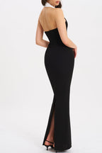 Tsanko Halter Maxi Bandage Dress Avalabel
