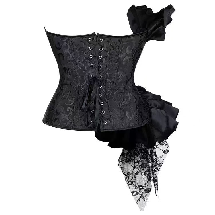 Retro satin STRAPLESS CORSET TOP Avalabel