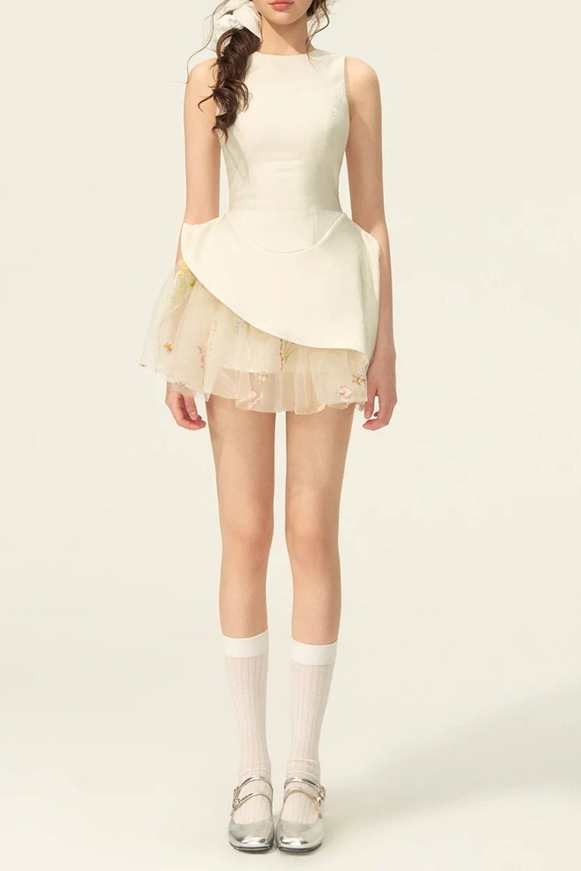Liechti Floral Layer Mini Dress Avalabel