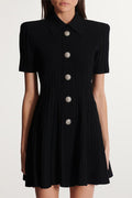Kristin Black Knitted Mini Dress Avalabel