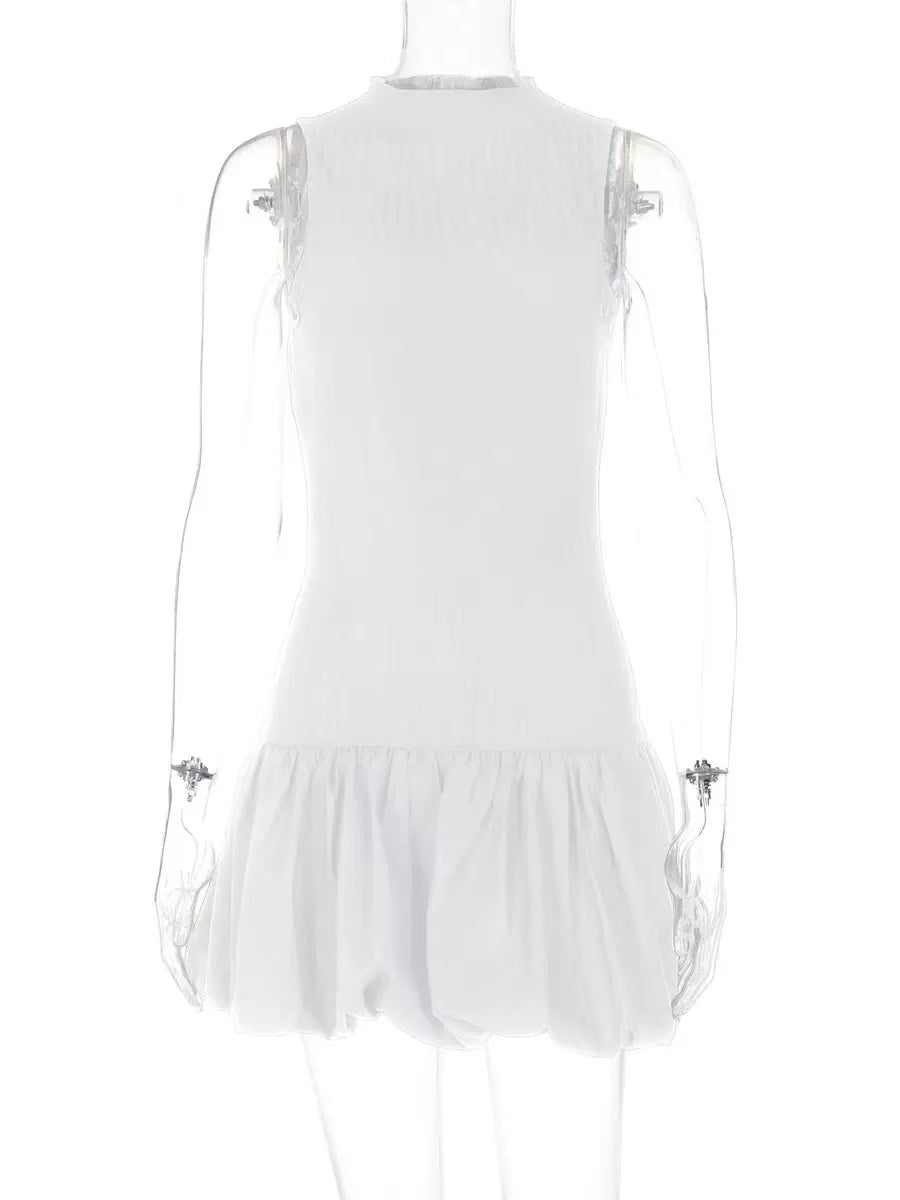 Backless Bubble Mini Dress Avalabel