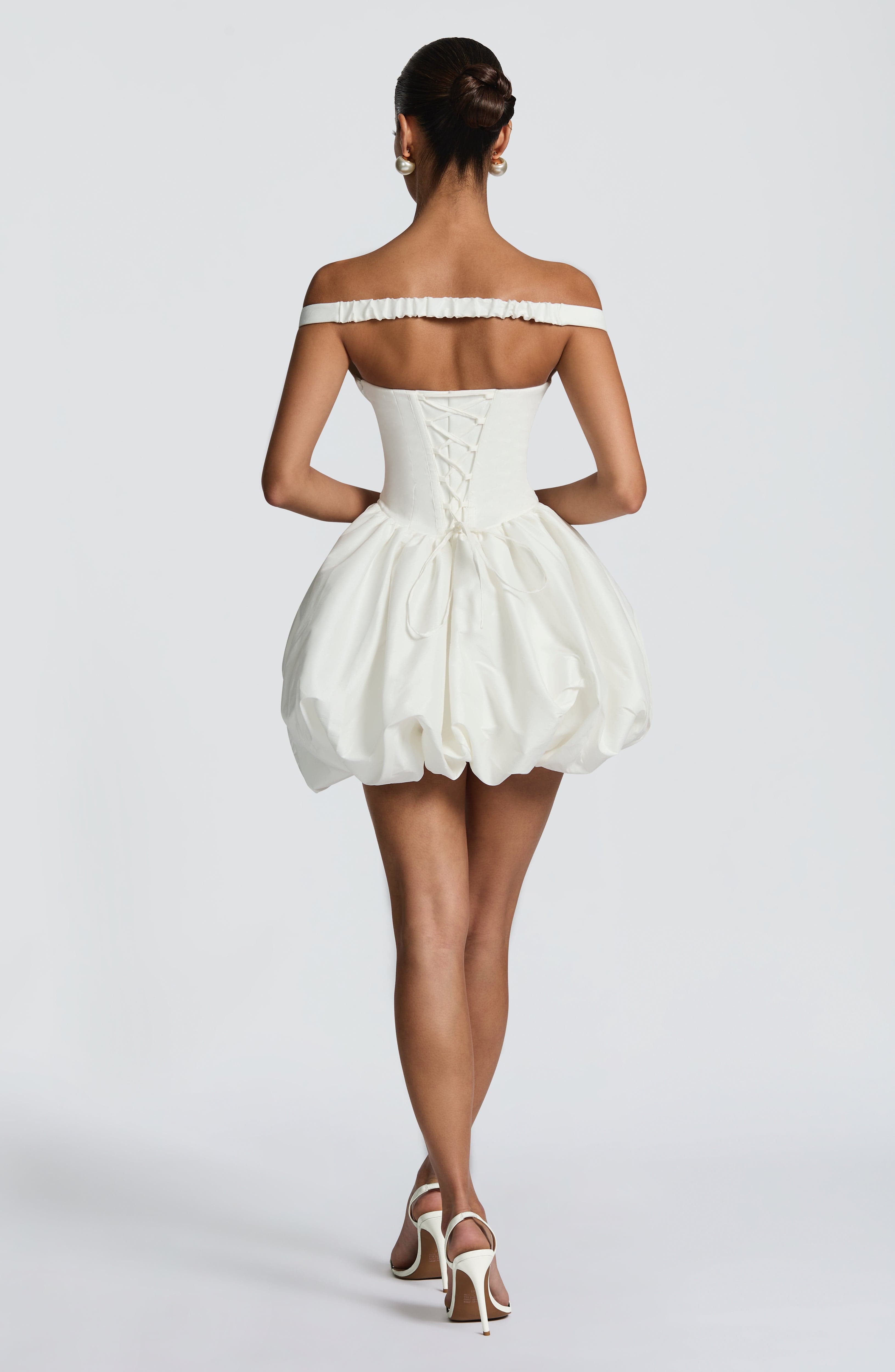 Eileen Mini Dress - Lvory Avalabel