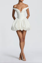 Eileen Mini Dress - Lvory Avalabel