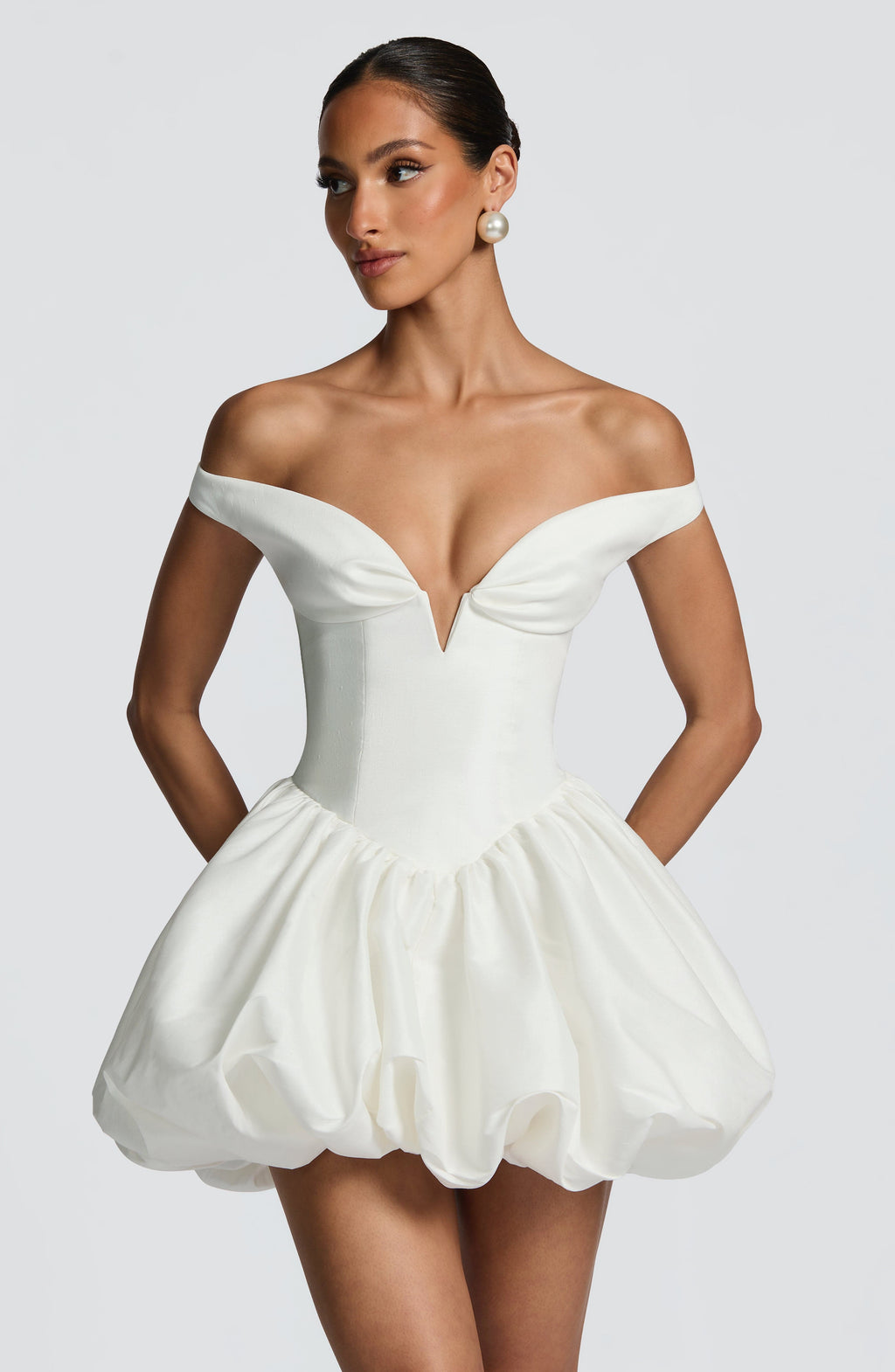 Eileen Mini Dress - Lvory Avalabel