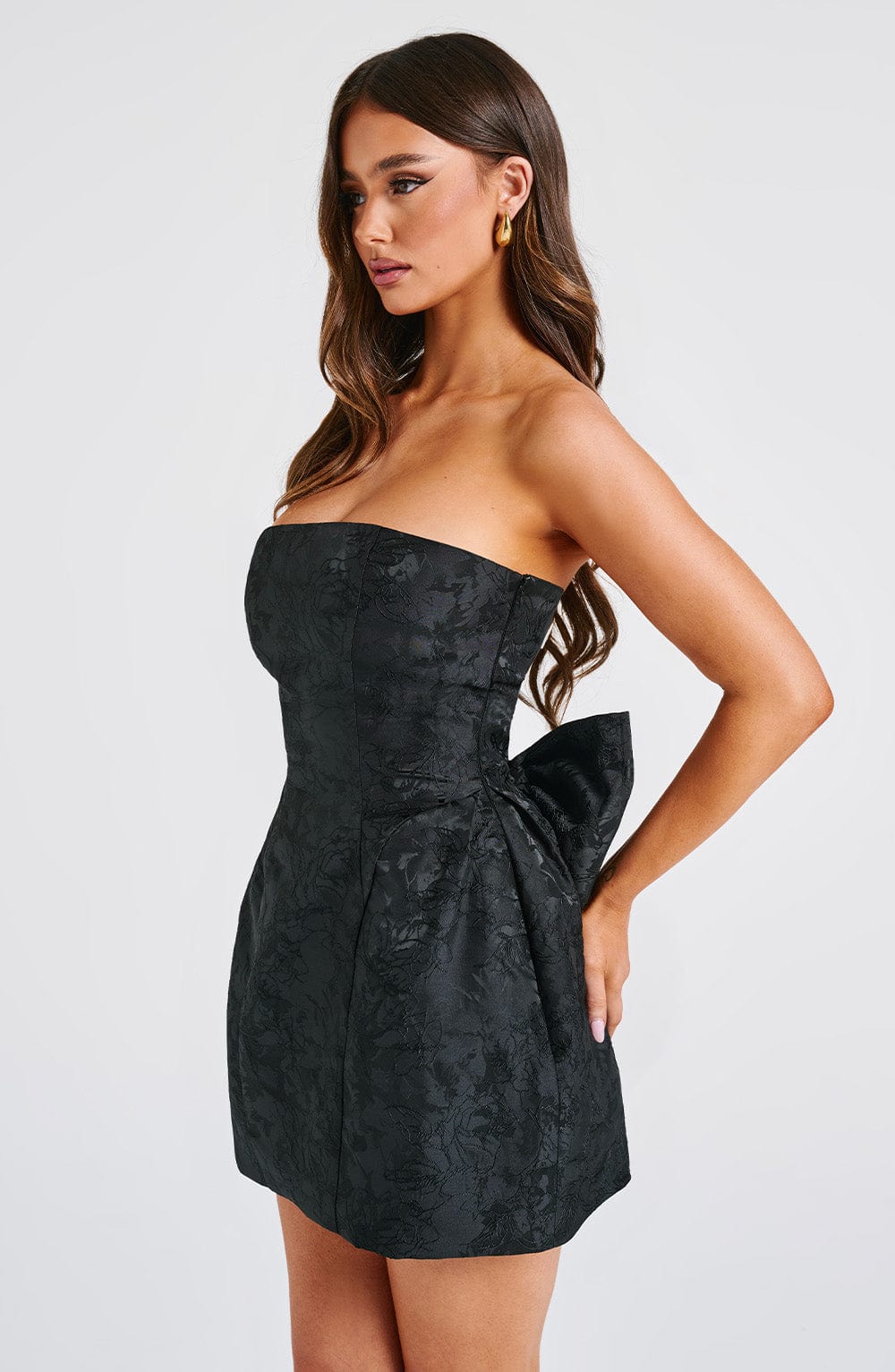 Elenora Mini Dress - Black Avalabel