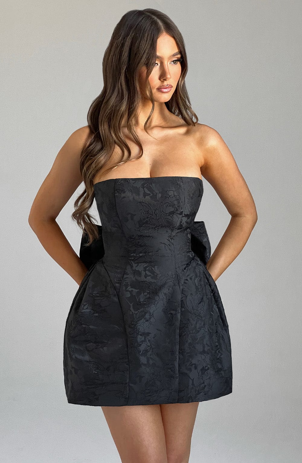 Elenora Mini Dress - Black Avalabel