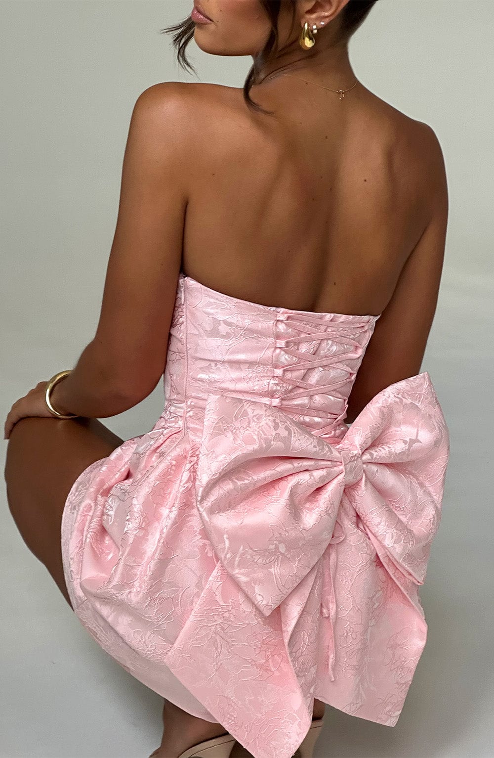 Elenora Mini Dress - Blush Avalabel