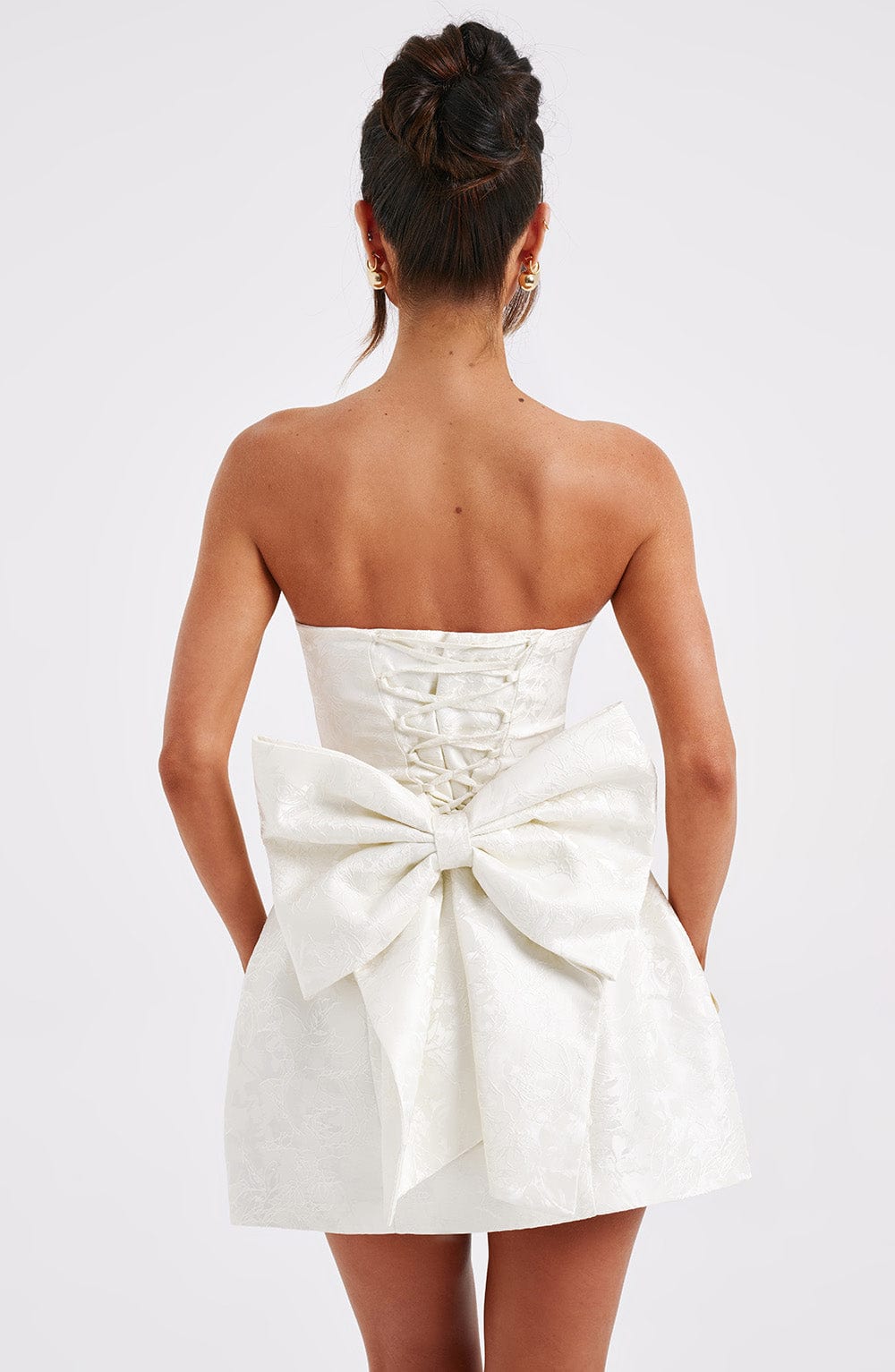 Elenora Mini Dress - Ivory Avalabel