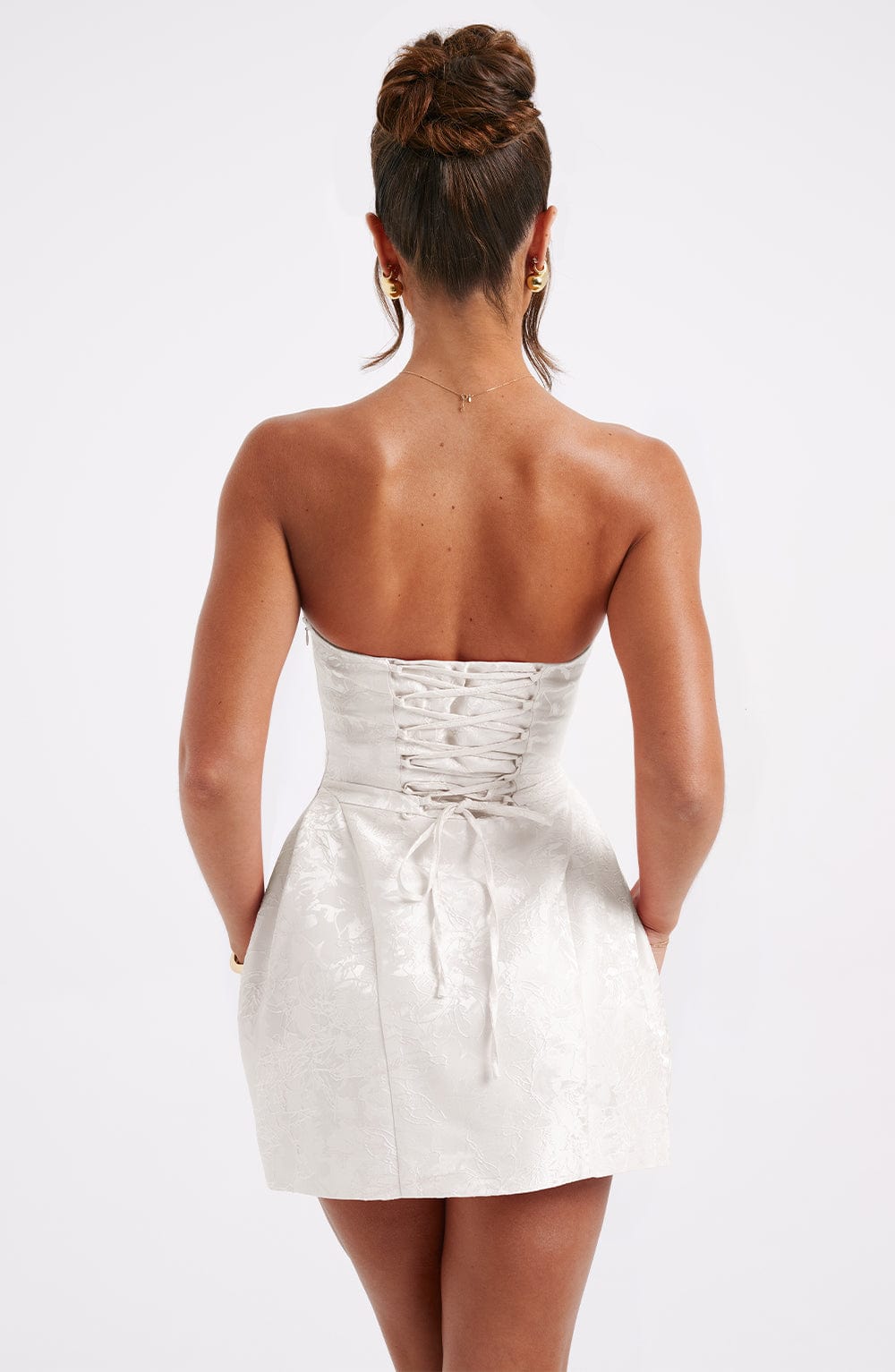 Elenora Mini Dress - Ivory Avalabel