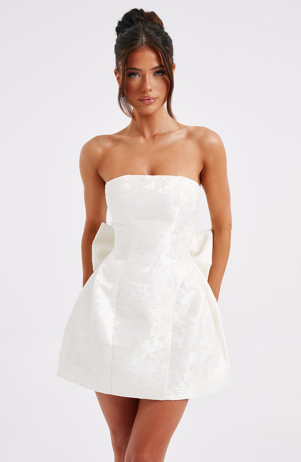 Elenora Mini Dress - Ivory Avalabel