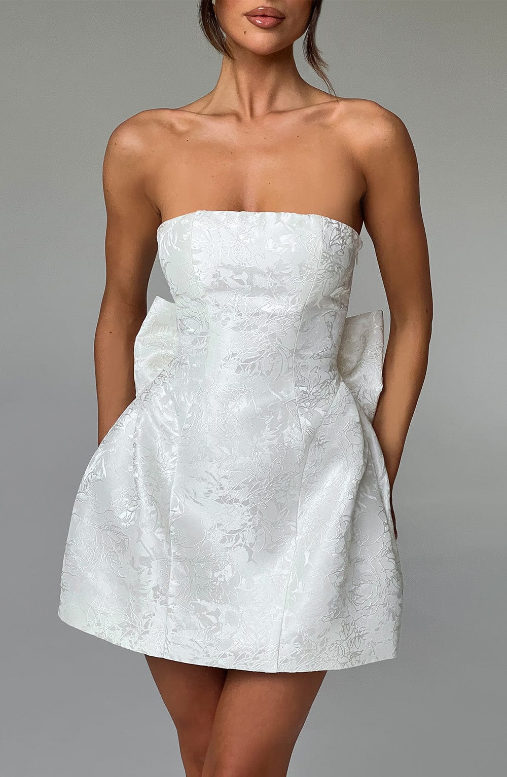 Elenora Mini Dress - Ivory Avalabel