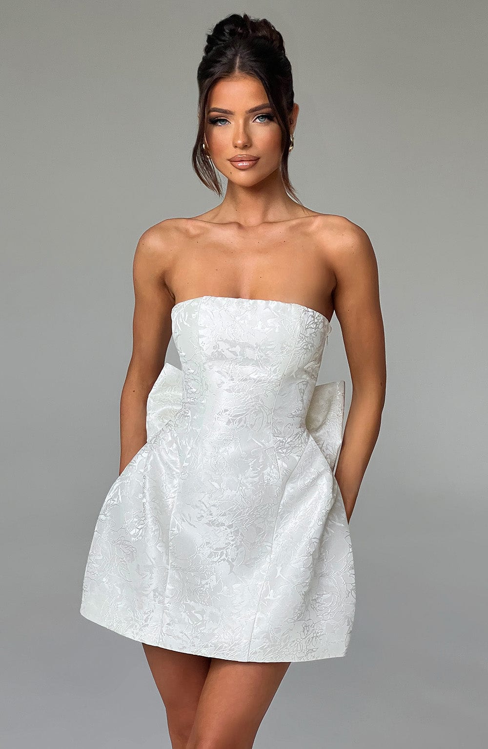 Elenora Mini Dress - Ivory Avalabel