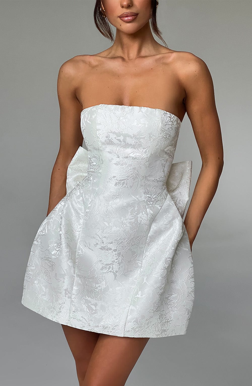 Elenora Mini Dress - Ivory Avalabel