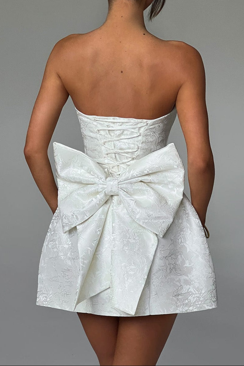 Elenora Mini Dress - Ivory Avalabel