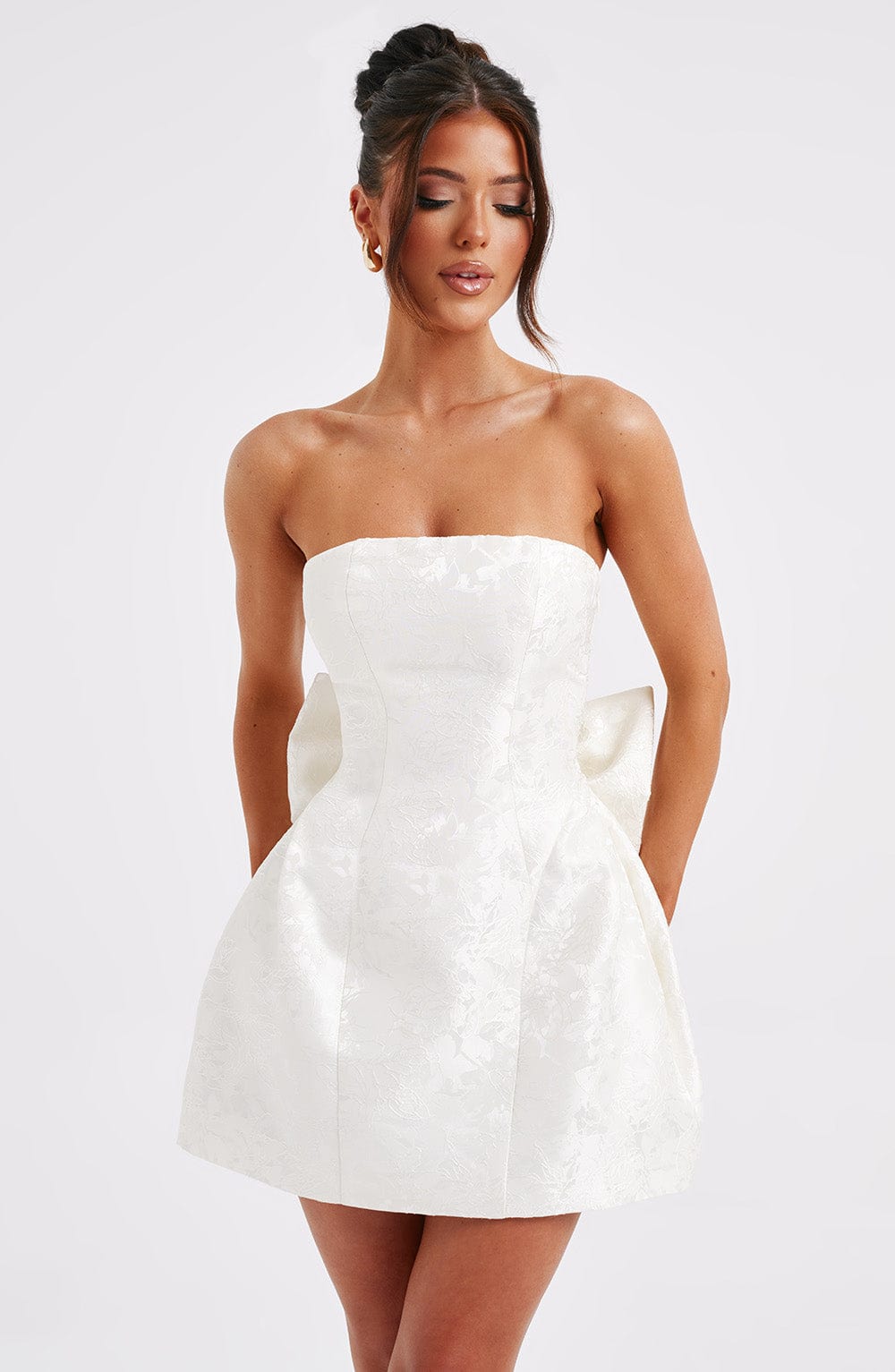 Elenora Mini Dress - Ivory Avalabel