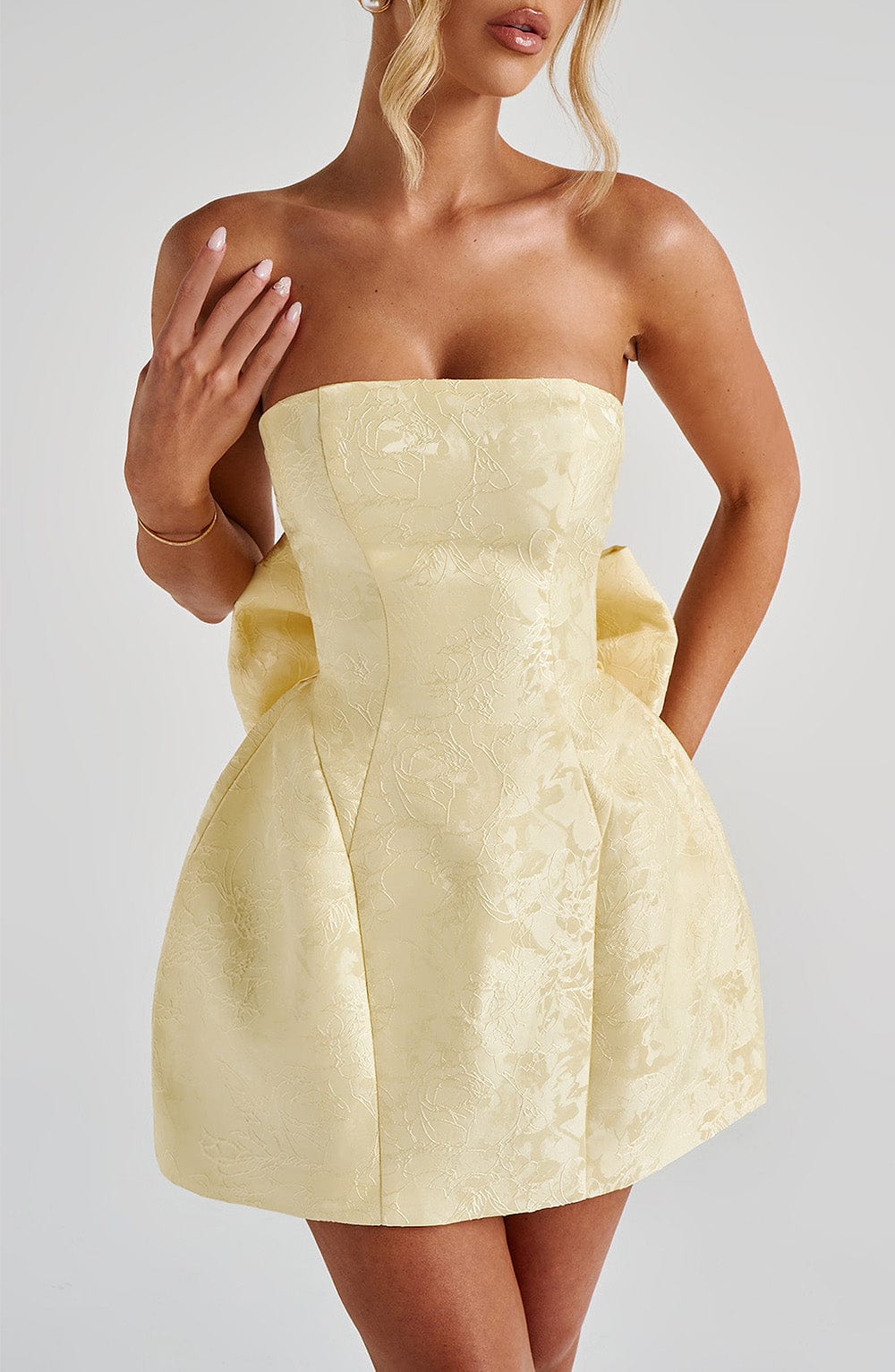 Elenora Mini Dress - Lemon Avalabel