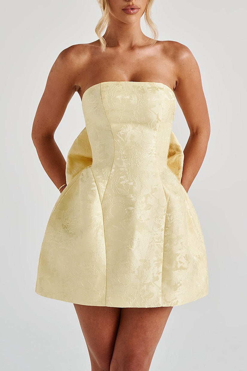 Elenora Mini Dress - Lemon Avalabel