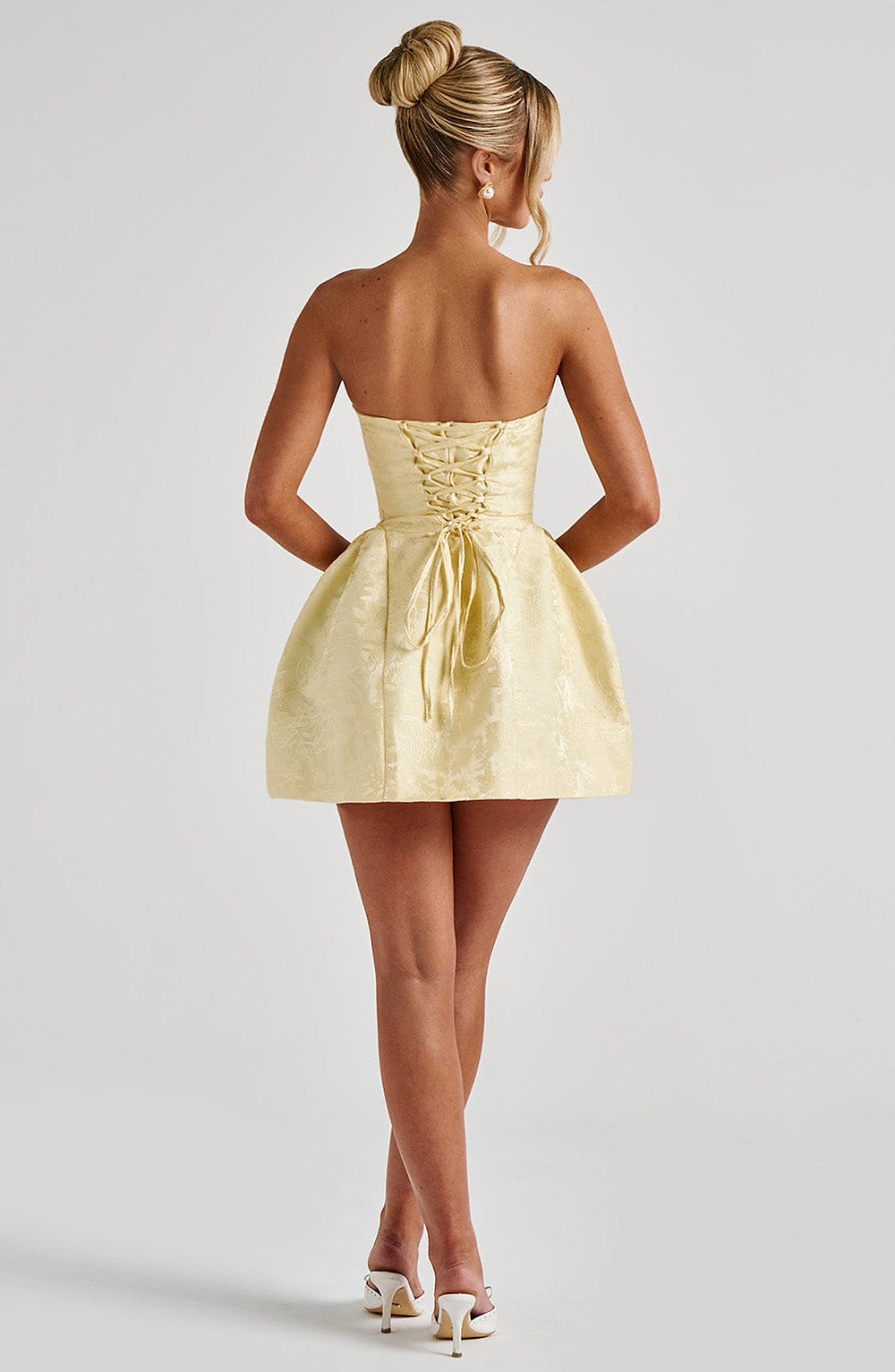 Elenora Mini Dress - Lemon Avalabel