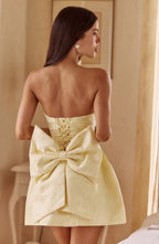 Elenora Mini Dress - Lemon Avalabel