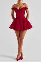 Elva Playsuit - Red Avalabel