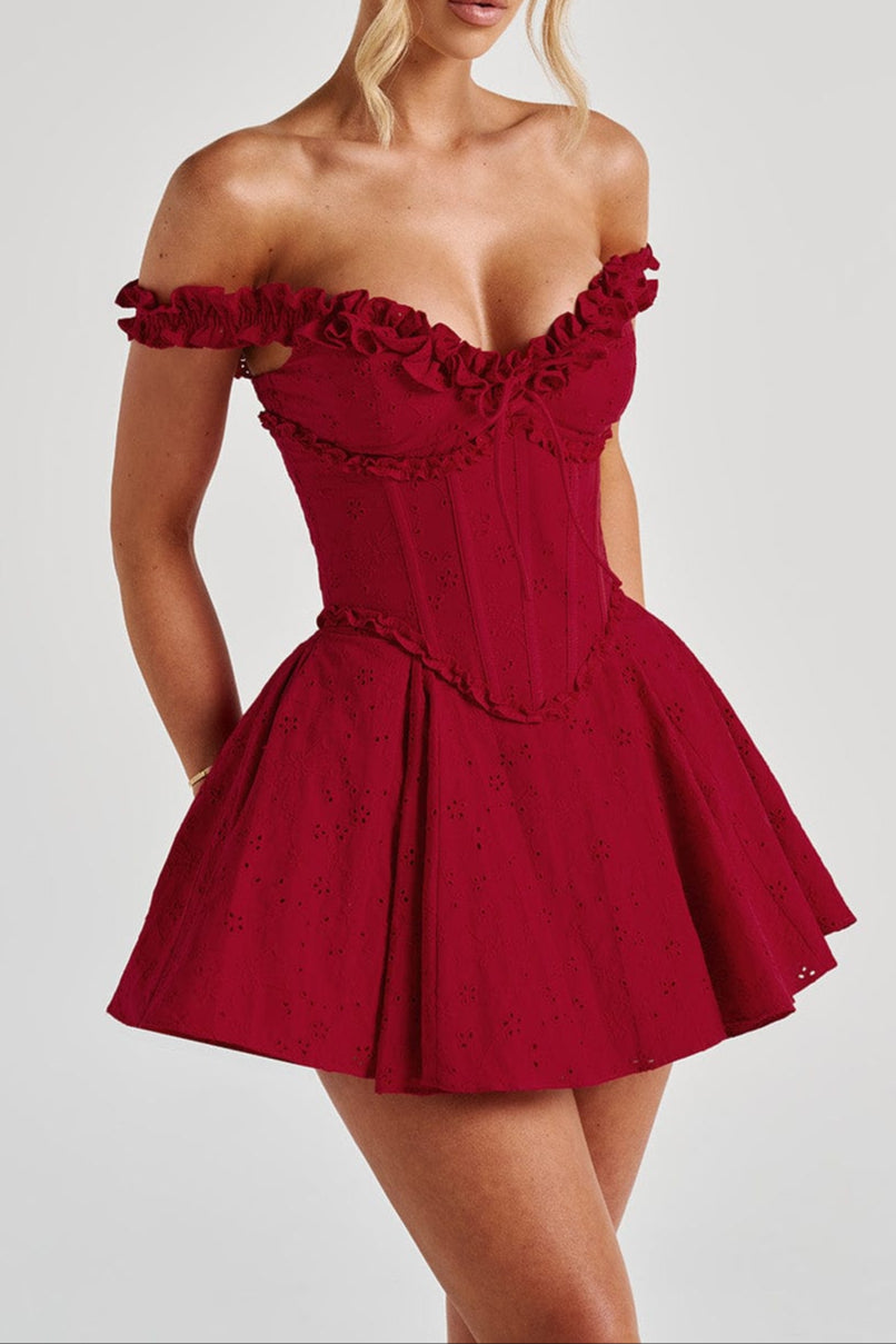 Elva Playsuit - Red