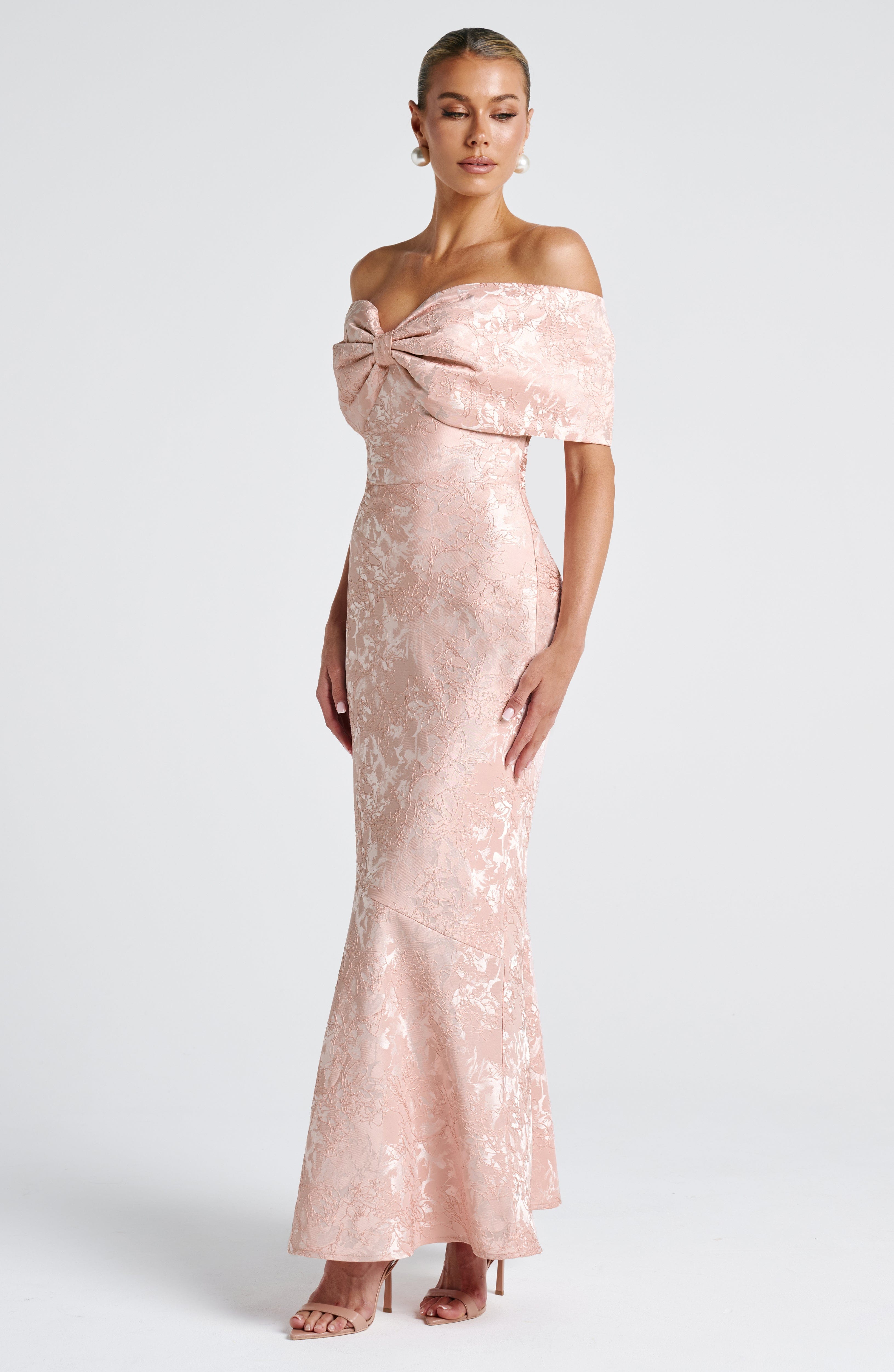 Emberly Maxi Dress - Soft Peach Avalabel