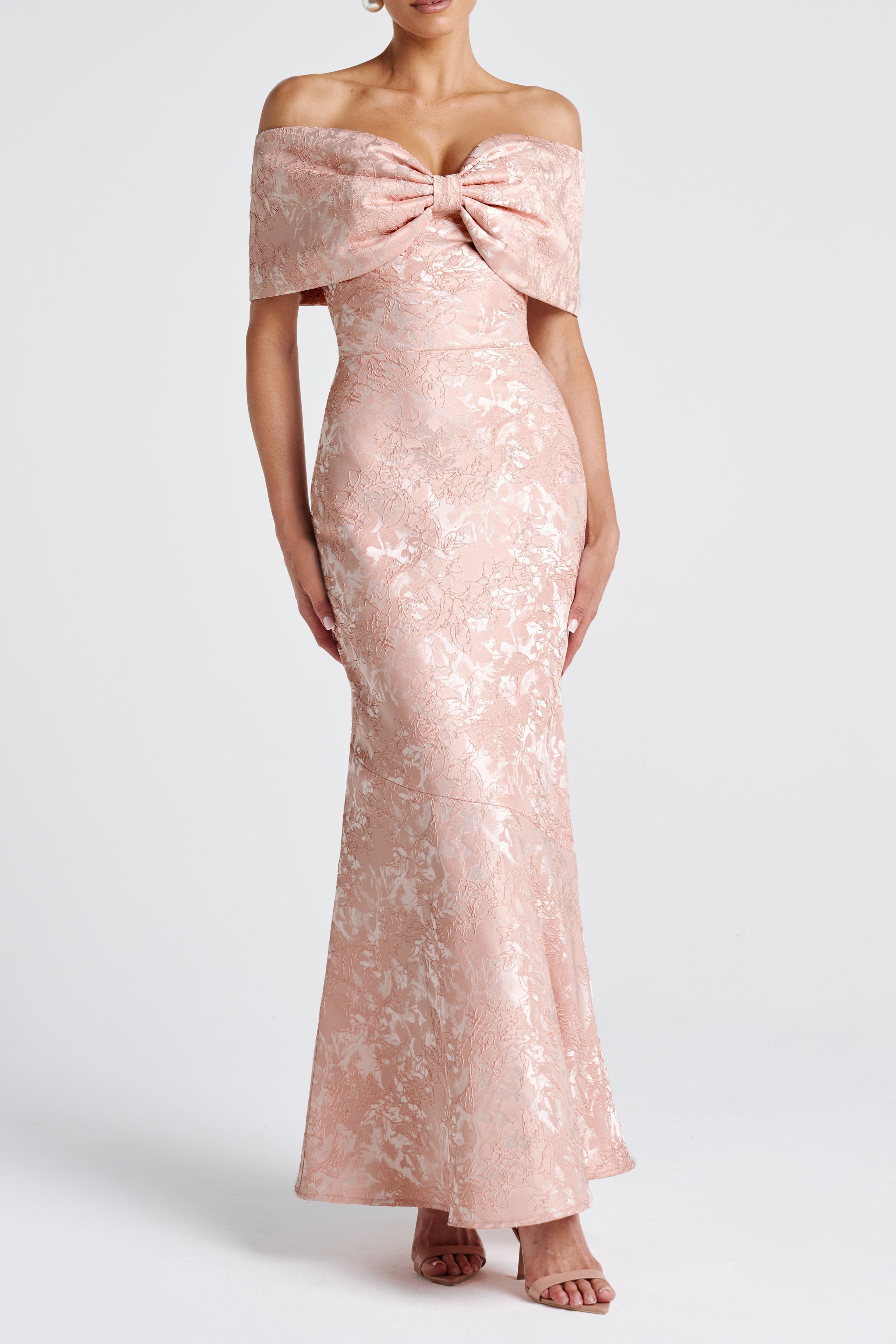 Emberly Maxi Dress - Soft Peach Avalabel