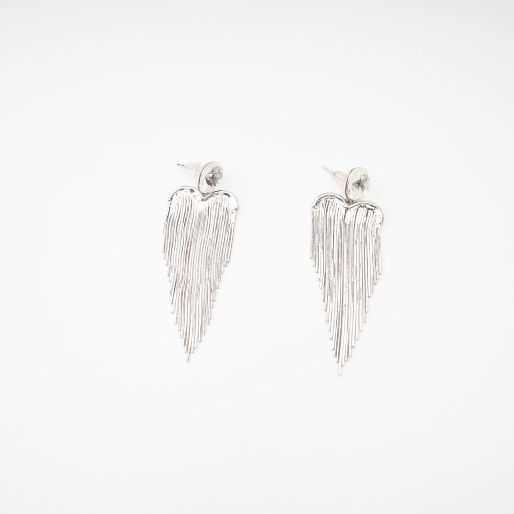 Eulalie Silver Tassel Earrings Avalabel