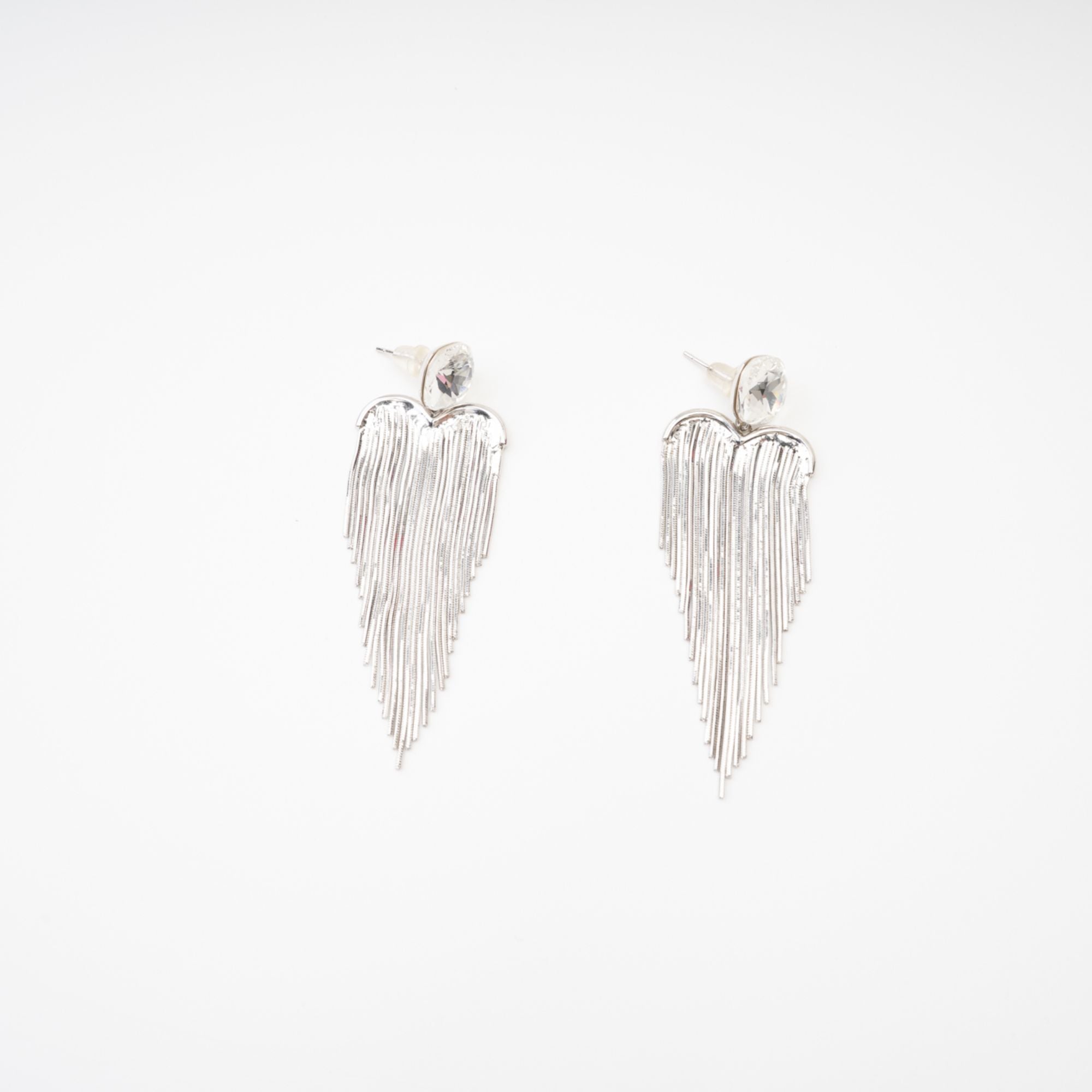 Eulalie Silver Tassel Earrings Avalabel