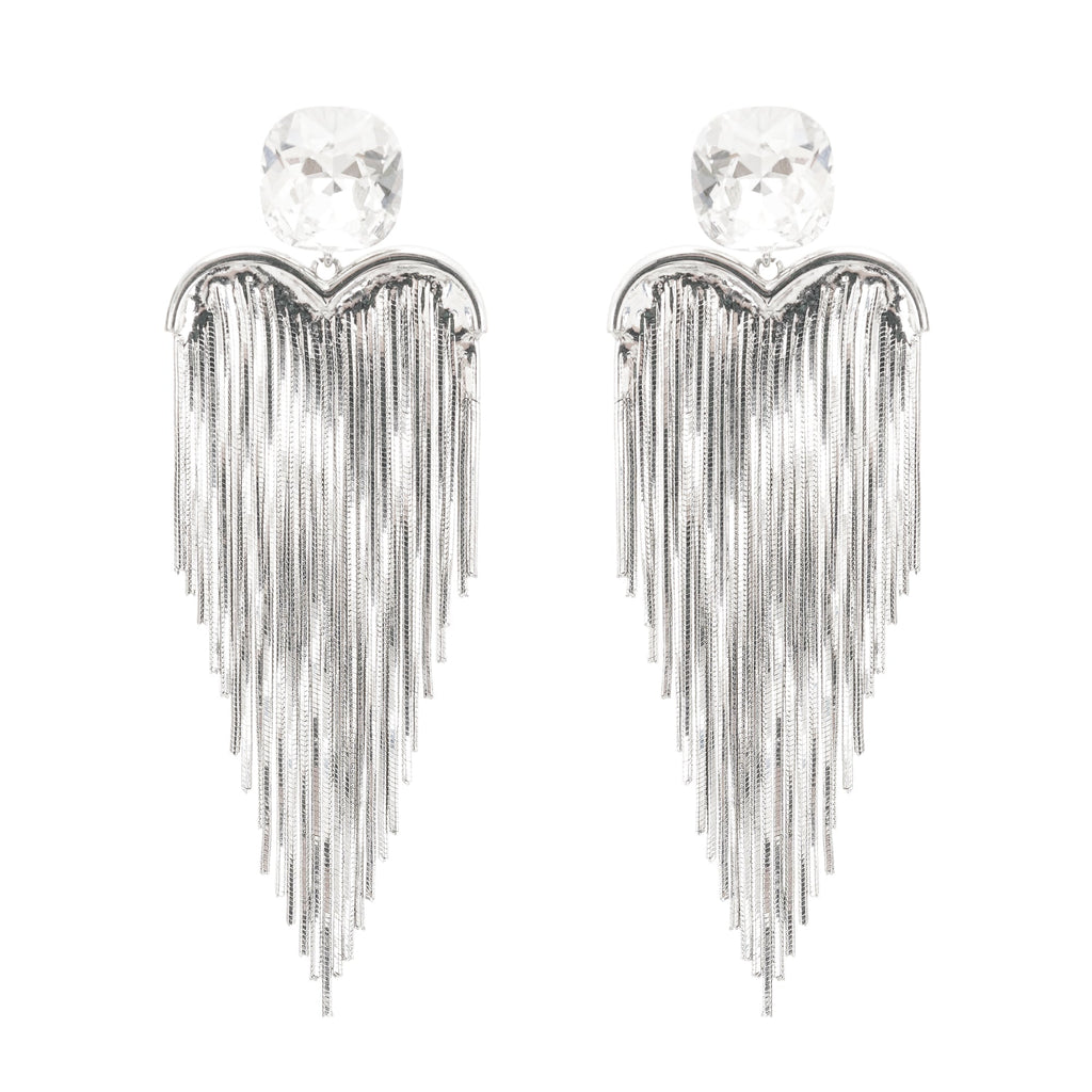 Eulalie Silver Tassel Earrings Avalabel