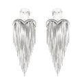 Eulalie Silver Tassel Earrings Avalabel