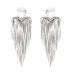 Eulalie Silver Tassel Earrings Avalabel