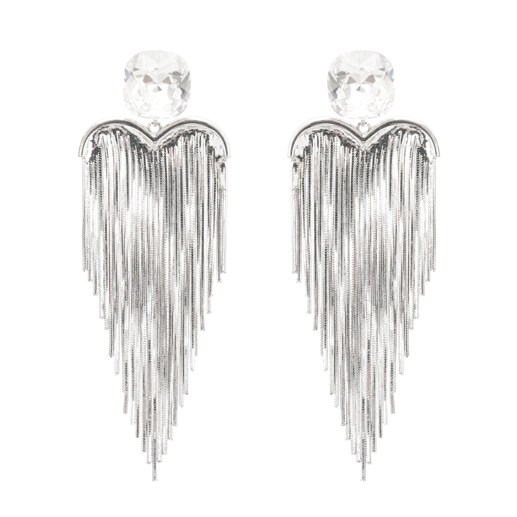 Eulalie Silver Tassel Earrings Avalabel