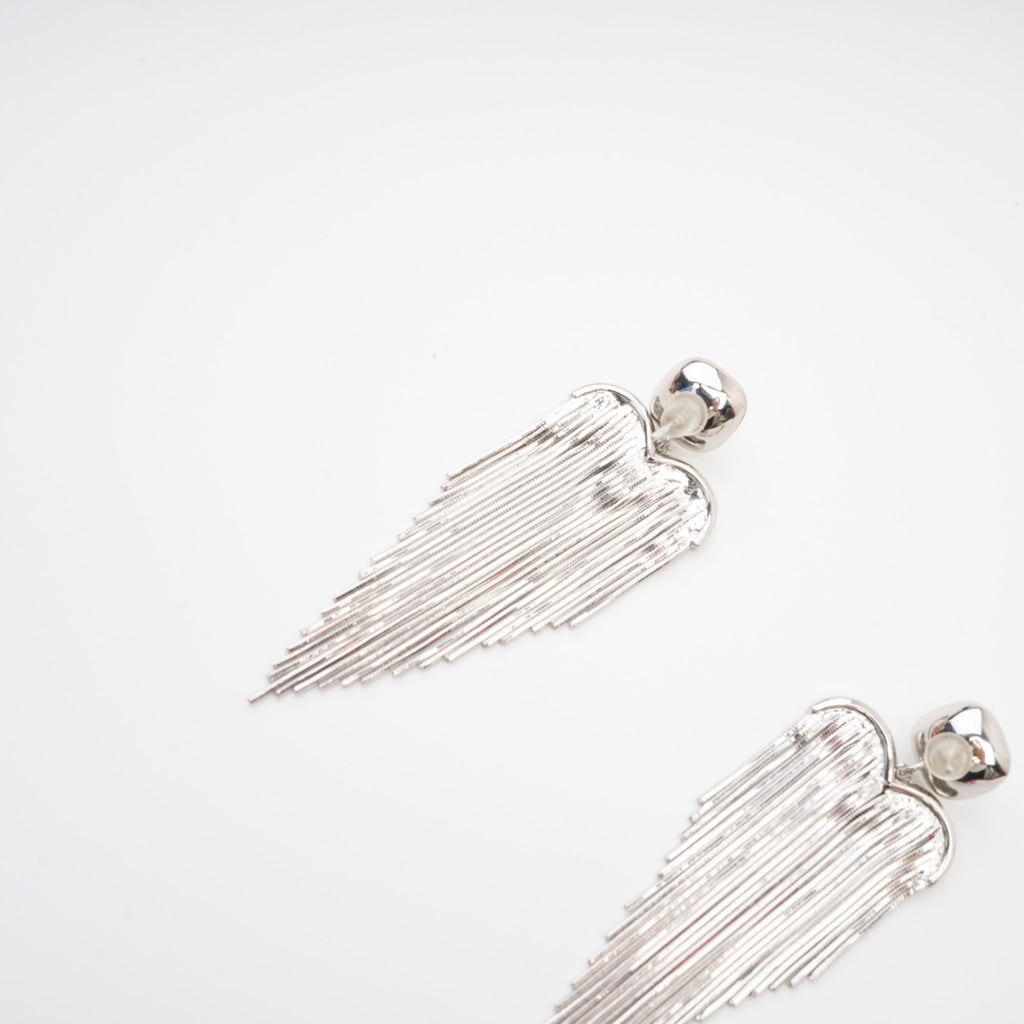 Eulalie Silver Tassel Earrings Avalabel