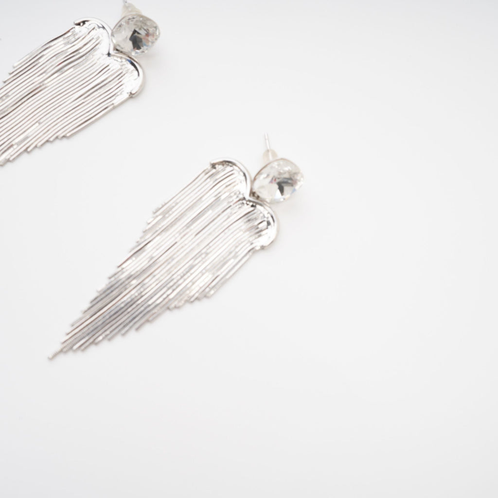 Eulalie Silver Tassel Earrings Avalabel