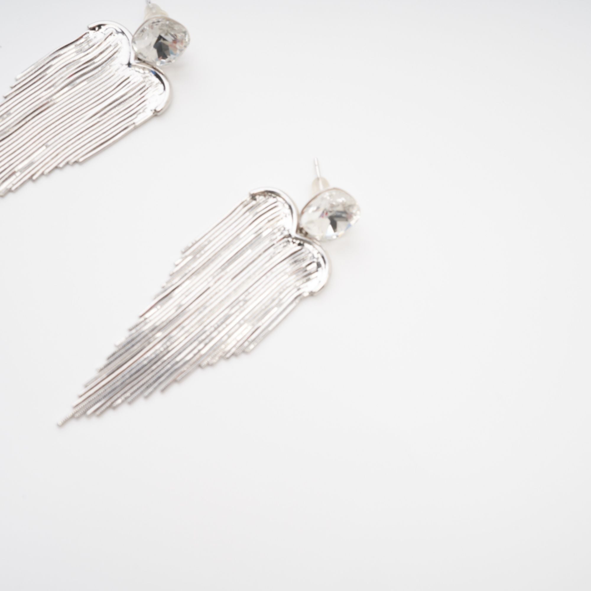 Eulalie Silver Tassel Earrings Avalabel