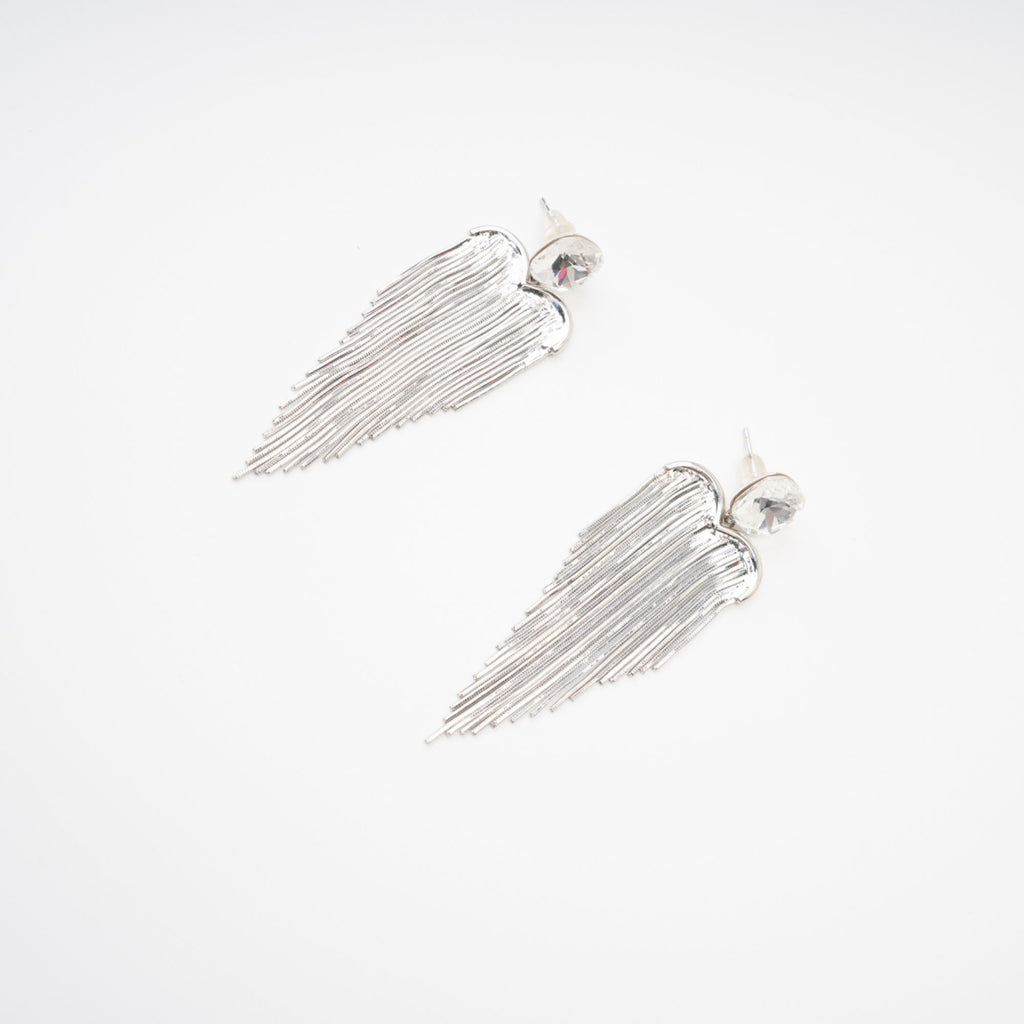Eulalie Silver Tassel Earrings Avalabel
