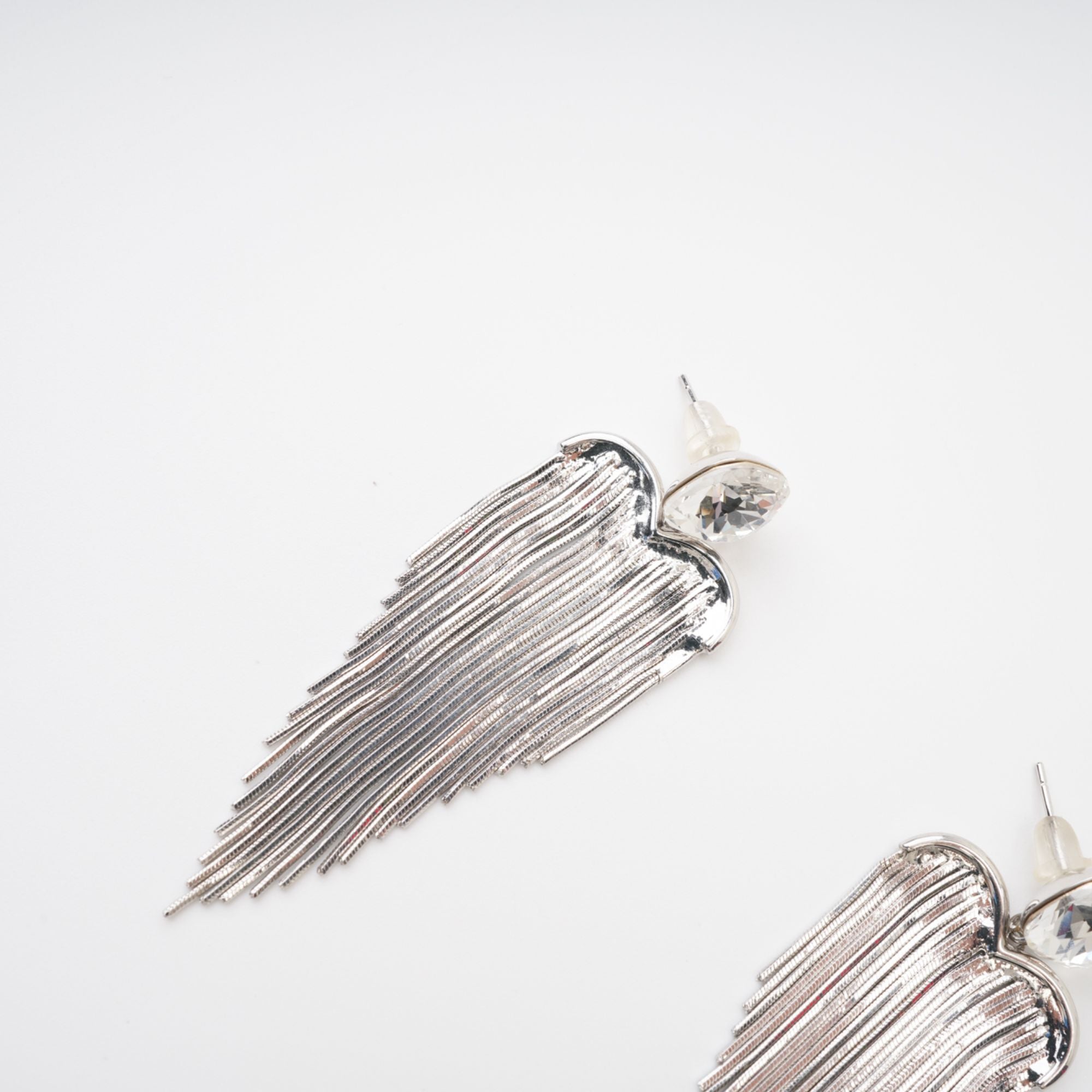 Eulalie Silver Tassel Earrings Avalabel