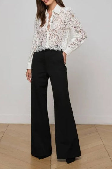White 'Agence Anita Lace Blouse Top Avalabel