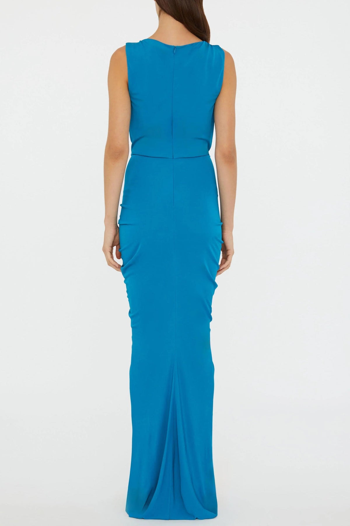 Lily Drape Disconnect Tank Maxi Dress in Blue Avalabel