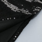 Vivien off-Shoulder Sequin Prom Maxi Dress in Black Avalabel