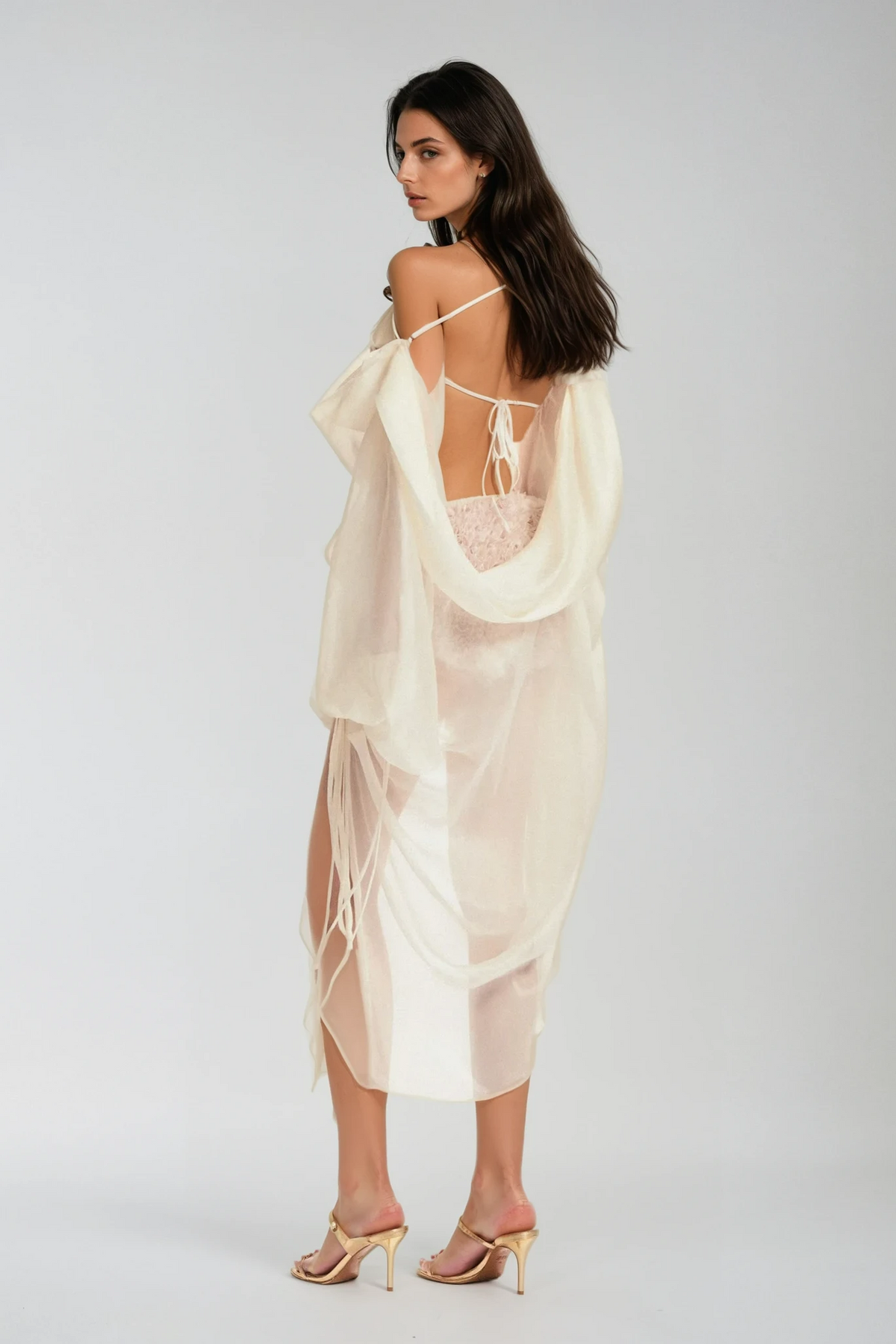 Bada Drape Blouse Two Piece Set Avalabel