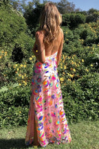 Fanny Embroidered Sequins Backless Maxi Dress Avalabel