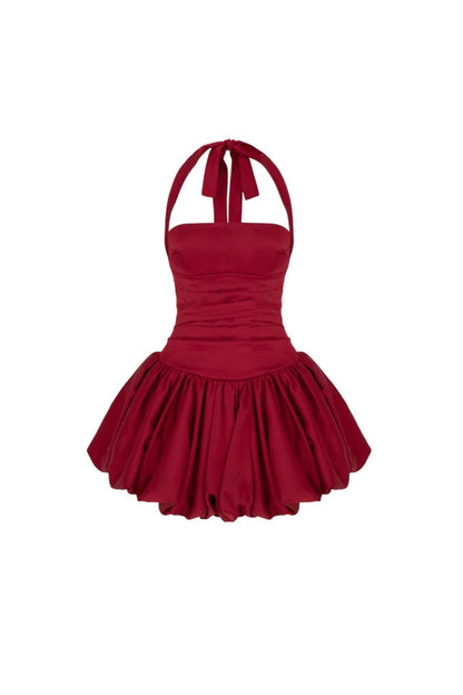 Rosetta Halter Bubble Mini Dress