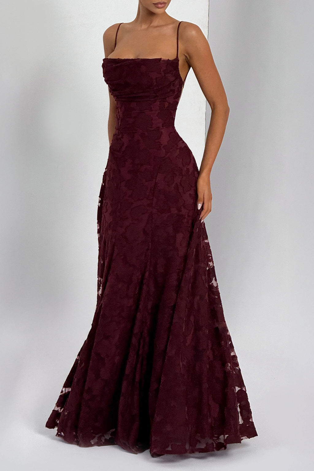 Francis Maxi Dress - Cherry Lacquer Avalabel