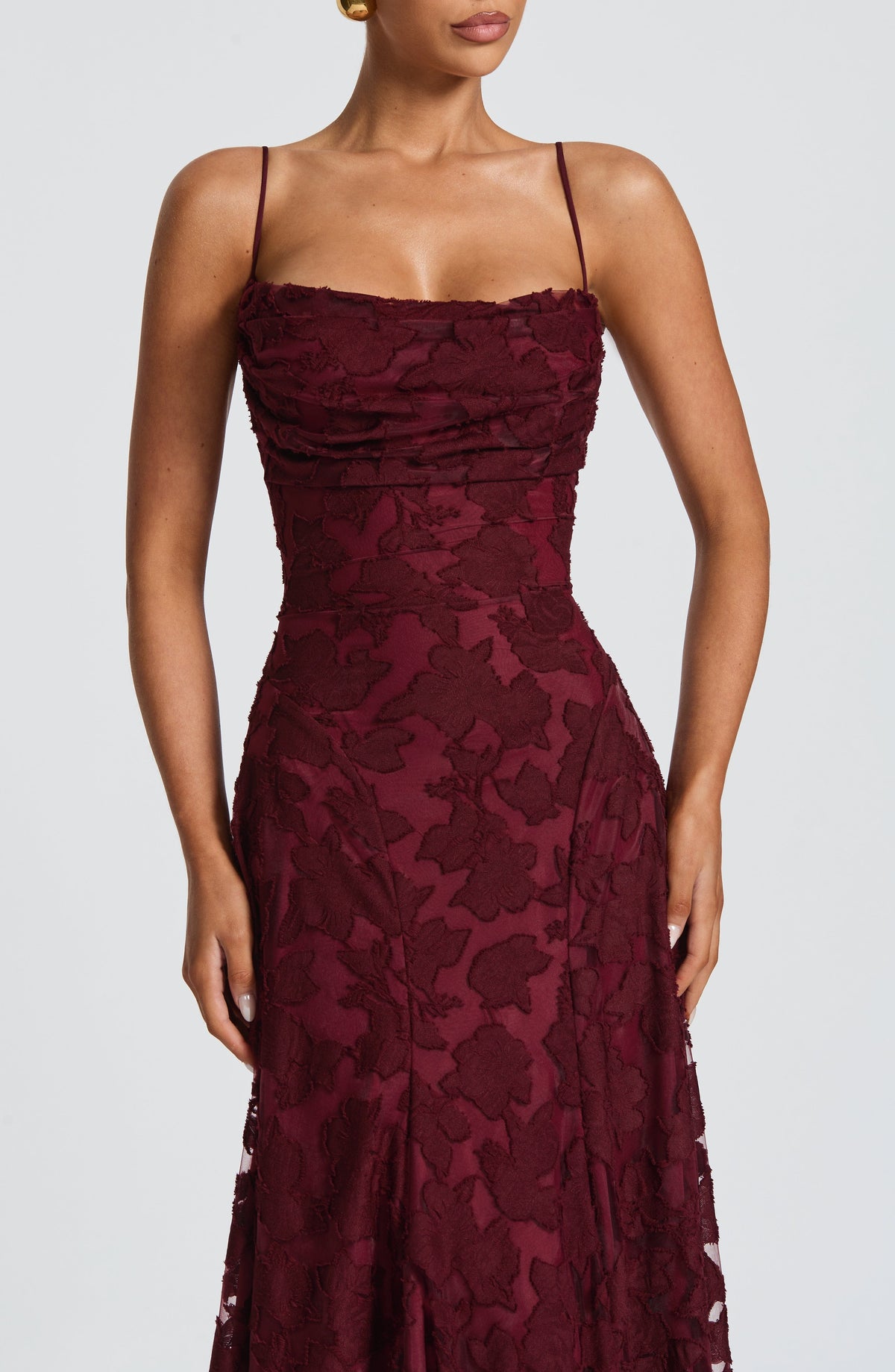 Francis Maxi Dress - Cherry Lacquer Avalabel