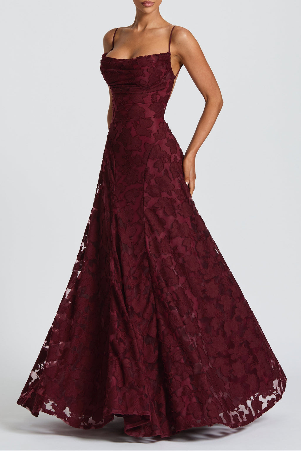 Francis Maxi Dress - Cherry Lacquer Avalabel