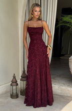 Francis Maxi Dress - Cherry Lacquer Avalabel