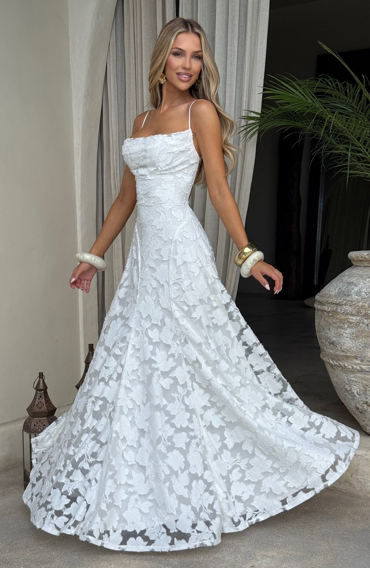 Francis Maxi Dress - White Avalabel